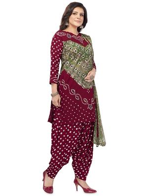 printed unstitched suit set - 18570916 - Standard Image - 2