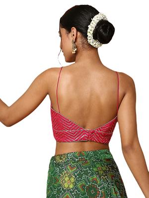 pink silk embroidered blouse - 18575662 - Standard Image - 3