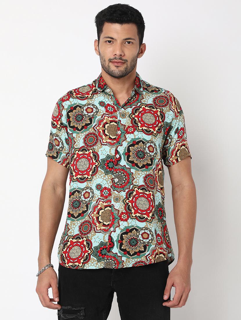 printed short sleeved casual shirt - 18578567 - Zoom Image - 1