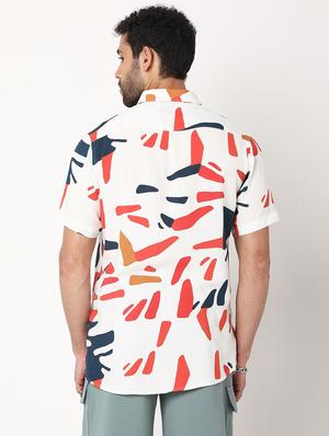 printed short sleeved casual shirt - 18578581 - Standard Image - 3