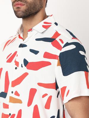 printed short sleeved casual shirt - 18578581 - Standard Image - 5