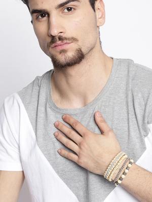 beige wooden bracelet - 18585535 - Standard Image - 4