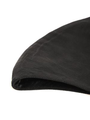 black reusable 2-ply satin face mask with gold plated chain - 18585875 - Standard Image - 6