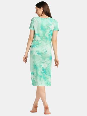 round tropical printed sleepshirt - 18586677 - Standard Image - 3