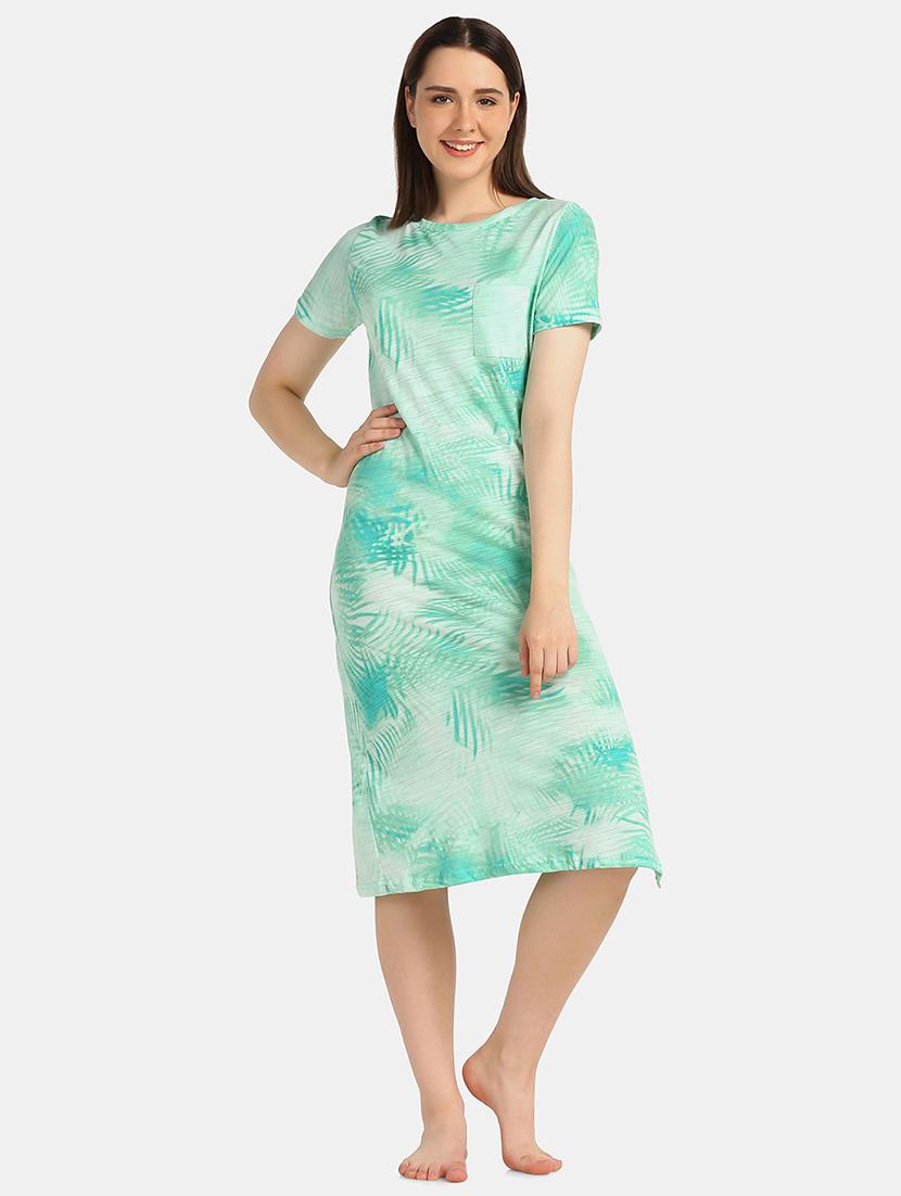round tropical printed sleepshirt - 18586677 - Zoom Image - 1
