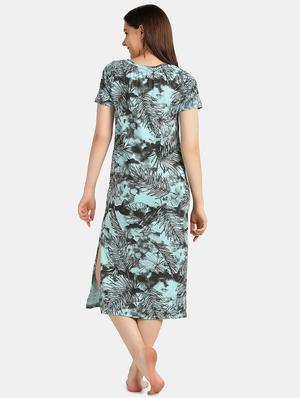 round tropical printed sleepshirt - 18586678 - Standard Image - 3