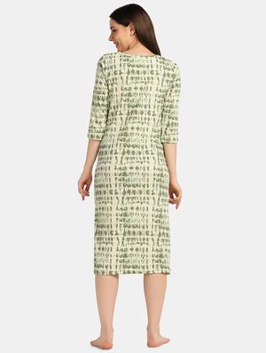 round neck printed sleepshirt - 18586681 - Standard Image - 3