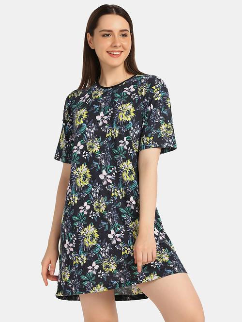 round neck tropical sleepshirt - 18586682 - Standard Image - 1