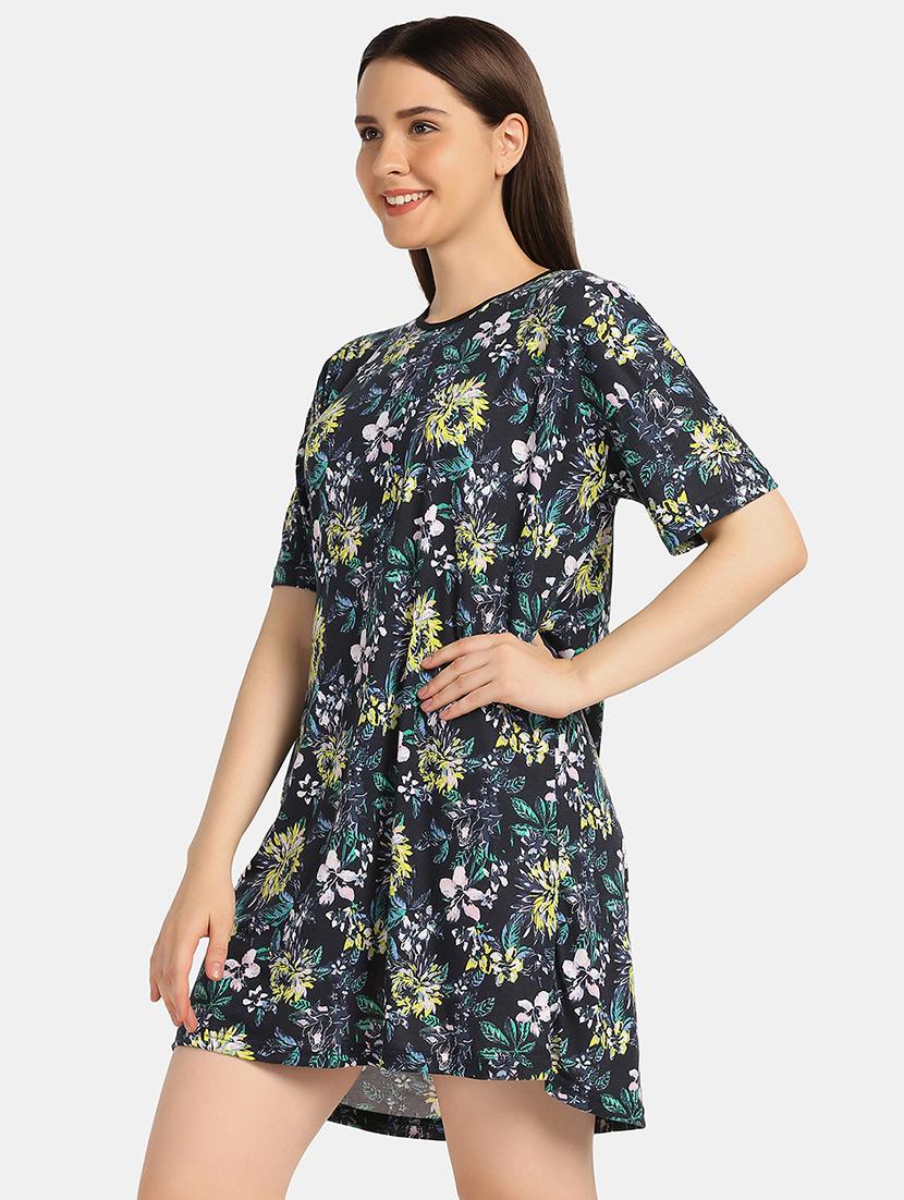 round neck tropical sleepshirt - 18586682 - Zoom Image - 2