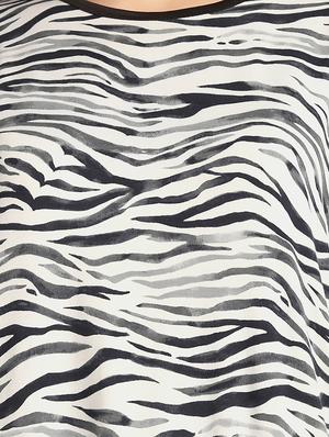 round neck animal print sleepshirt - 18586684 - Standard Image - 5