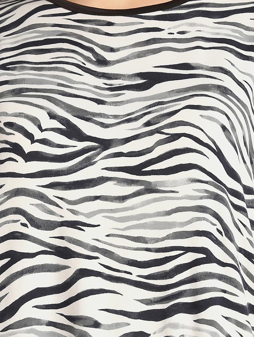 round neck animal print sleepshirt - 18586684 - Zoom Image - 5