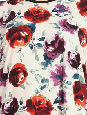 round neck floral sleepshirt - 18586685 - Standard Image - 5