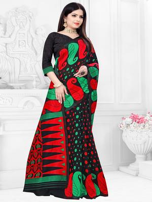 self design jamdani saree with blouse - 18587154 - Standard Image - 2