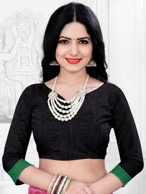 self design jamdani saree with blouse - 18587154 - Standard Image - 4