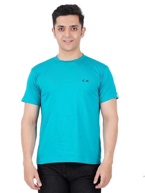 round neck solid t-shirt - 18589425 - Standard Image - 1