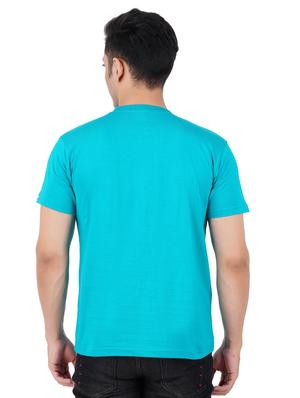 round neck solid t-shirt - 18589425 - Standard Image - 3