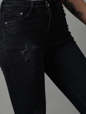 mid rise distressed denim jean - 18591011 - Standard Image - 7