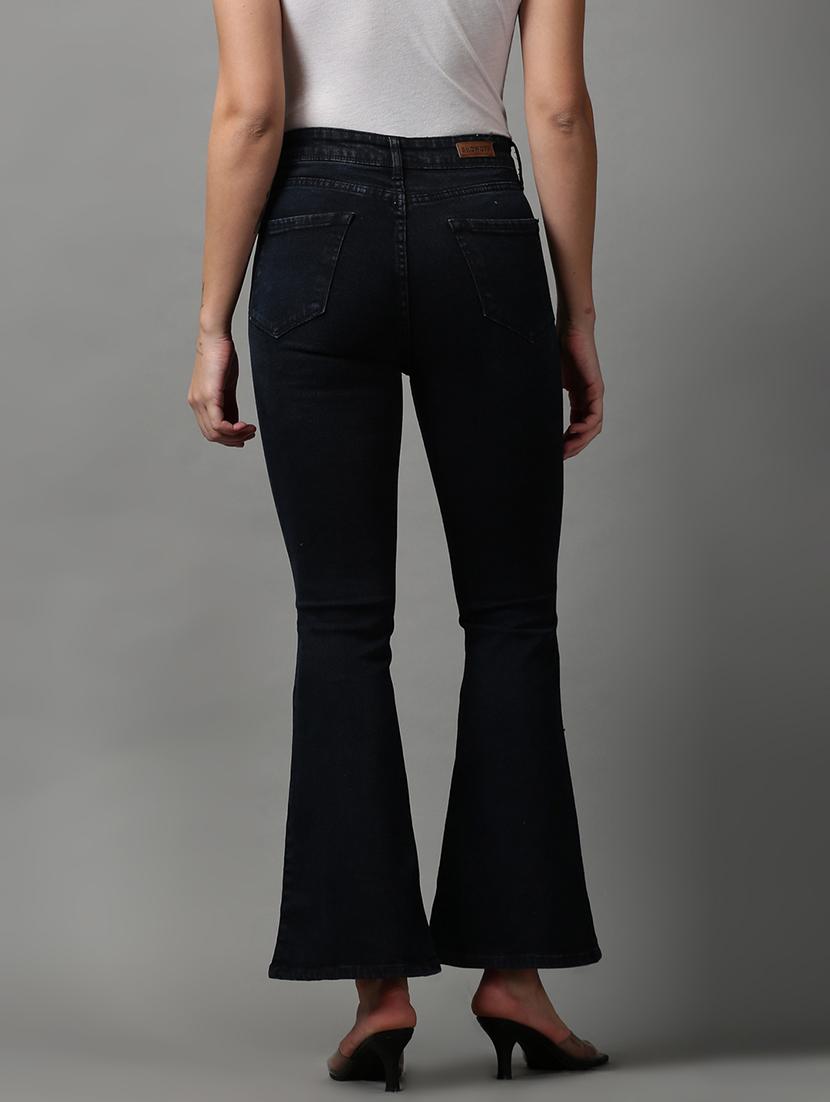 mid rise distressed denim jean - 18591011 - Zoom Image - 4