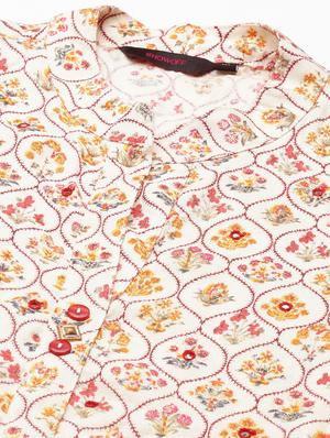 multi color printed flared kurta - 18591127 - Standard Image - 7