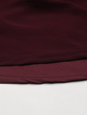 burgundy embroidered kurta with jacket - 18591154 - Standard Image - 5