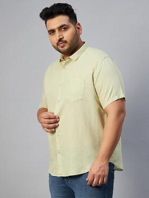 plus size solid casual shirt - 18591280 - Standard Image - 2