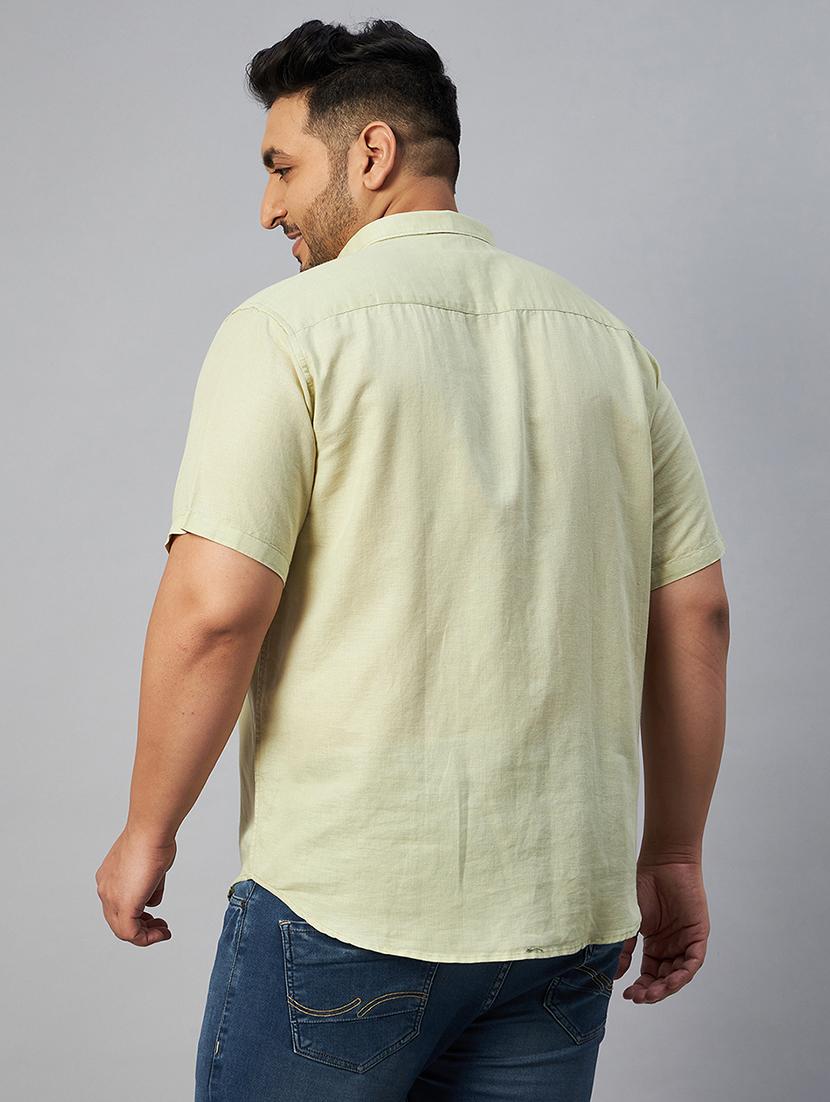 plus size solid casual shirt - 18591280 - Zoom Image - 4