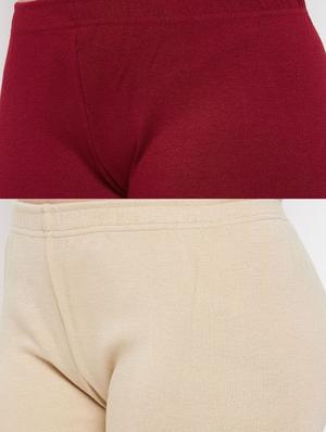 pack of 2 solid woolen legging - 18591587 - Standard Image - 6