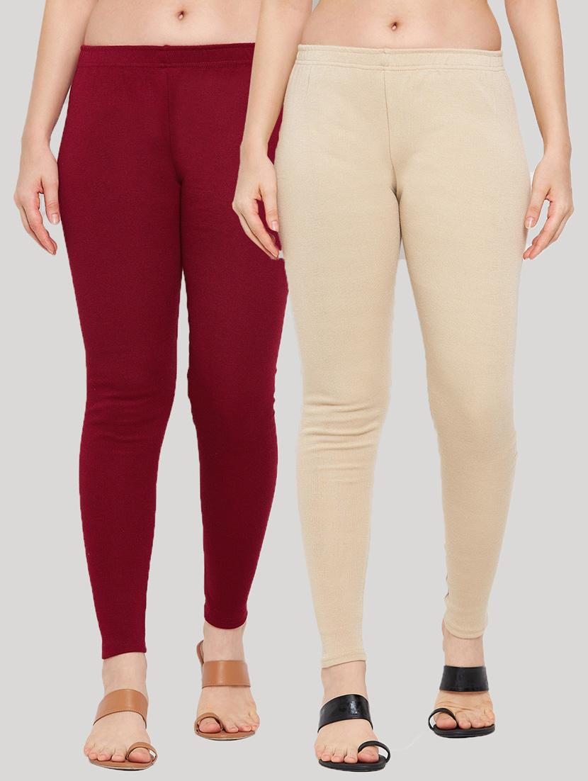 pack of 2 solid woolen legging - 18591587 - Zoom Image - 1