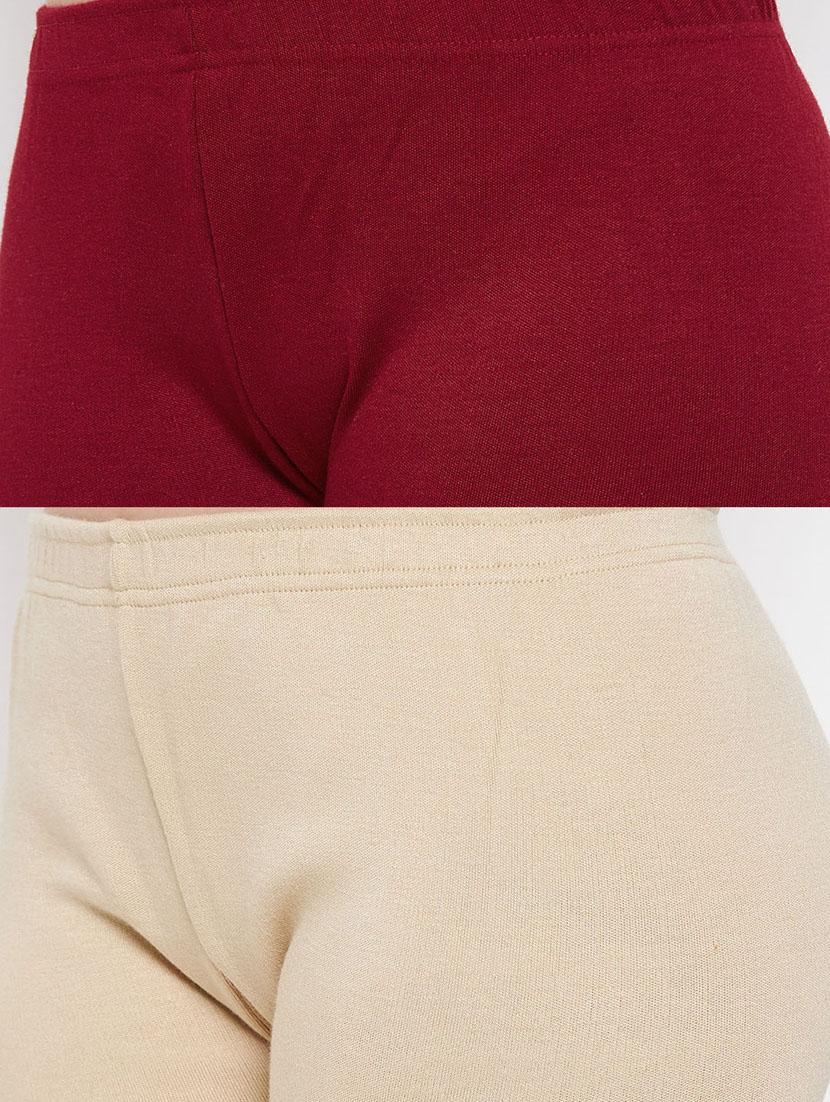 pack of 2 solid woolen legging - 18591587 - Zoom Image - 6