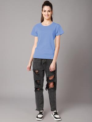crew neck solid regular tee - 18593019 - Standard Image - 4