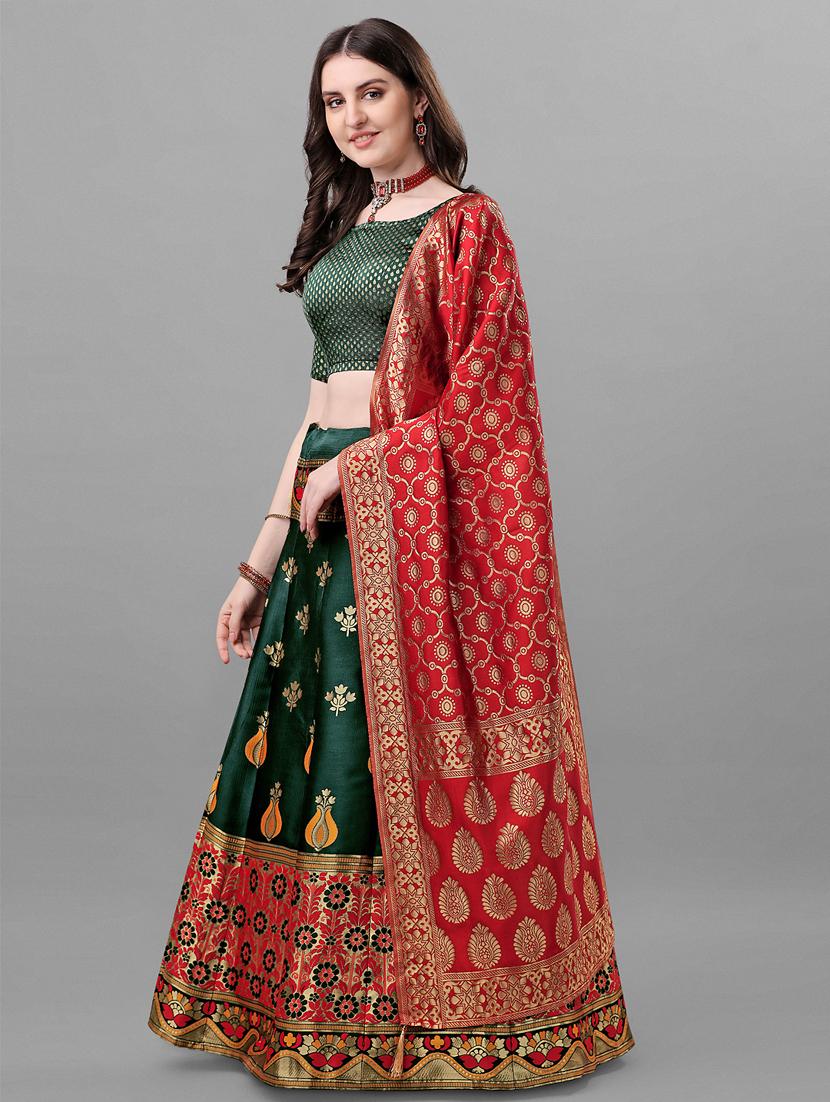 self design lehenga choli with dupatta - 18593257 - Zoom Image - 2