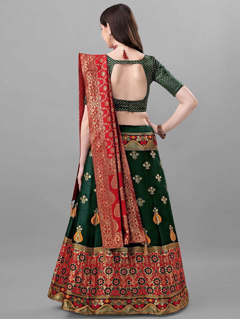 self design lehenga choli with dupatta - 18593257 - Zoom Image - 4