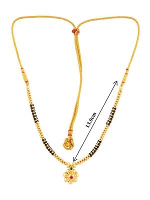black and golden mani necklace - 18595542 - Standard Image - 3