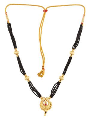 gold satin less steel short necklace - 18595591 - Standard Image - 2