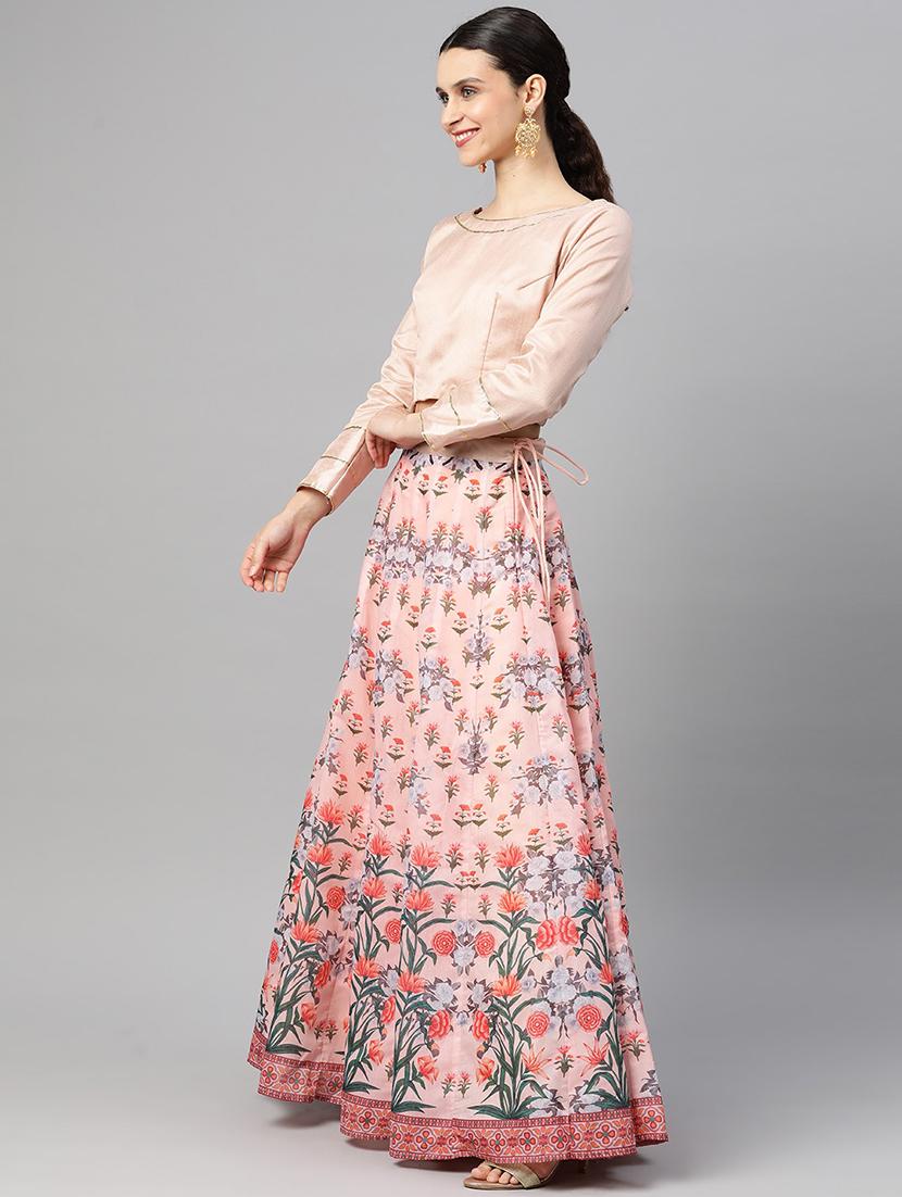 floral printed lehenga choli with dupatta - 18601445 - Zoom Image - 2