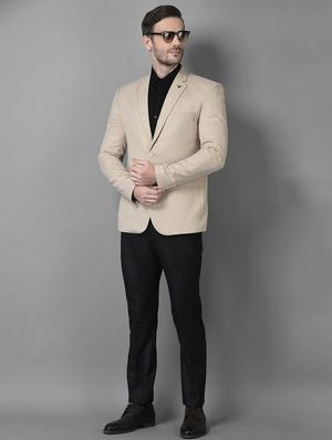 solid single breasted casual blazer - 18601514 - Standard Image - 5
