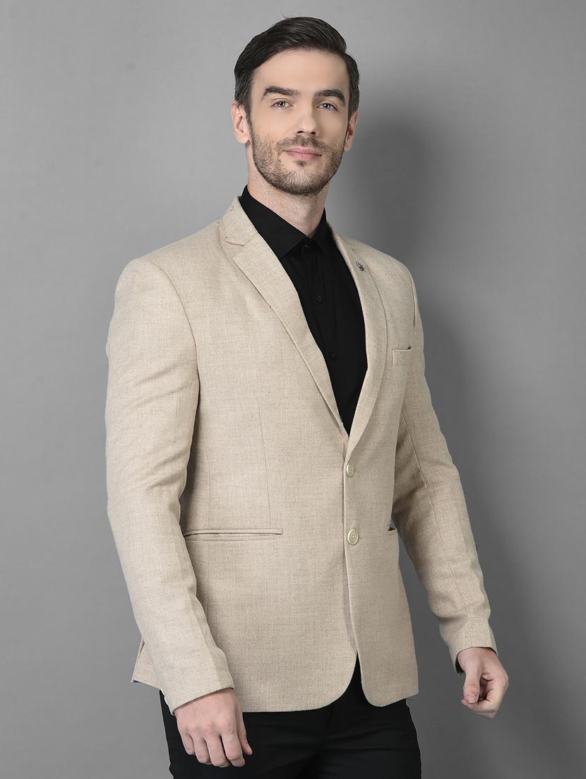 solid single breasted casual blazer - 18601514 - Zoom Image - 2