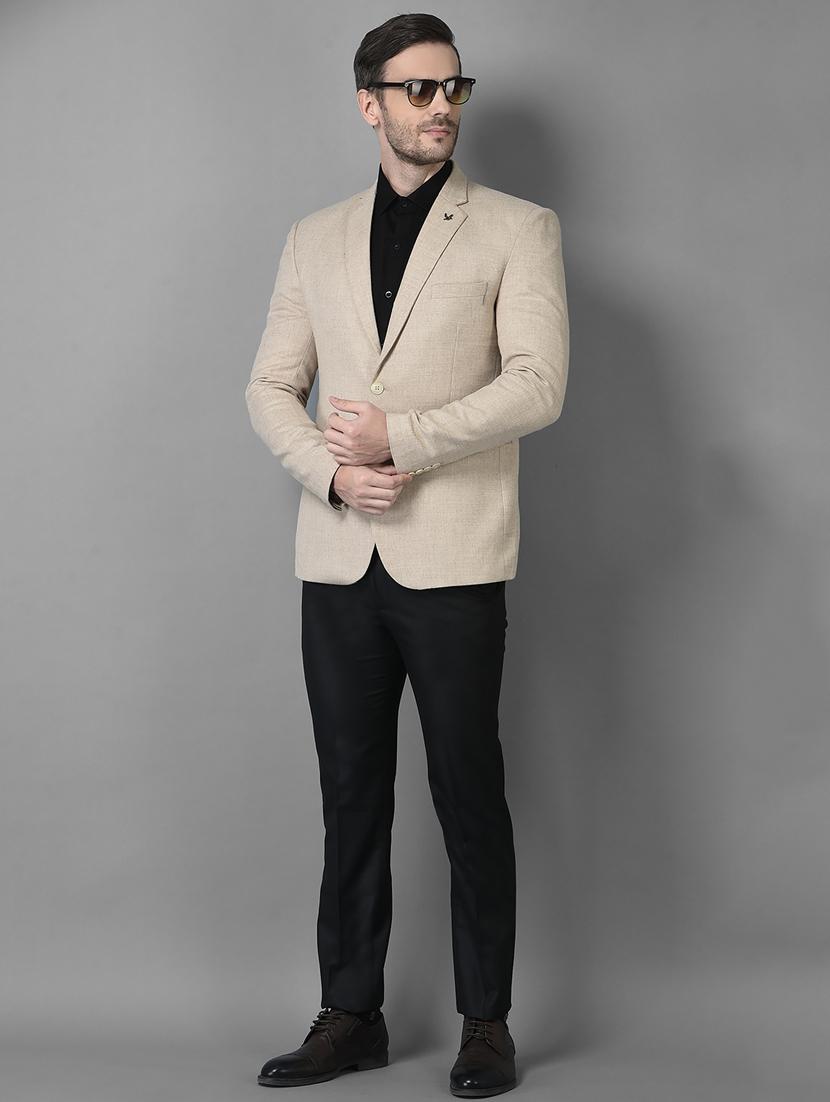 solid single breasted casual blazer - 18601514 - Zoom Image - 5