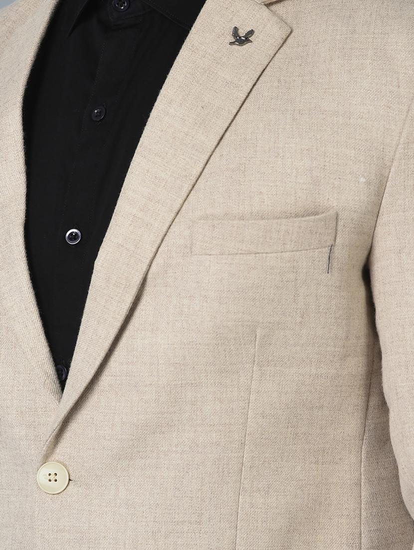 solid single breasted casual blazer - 18601514 - Zoom Image - 6