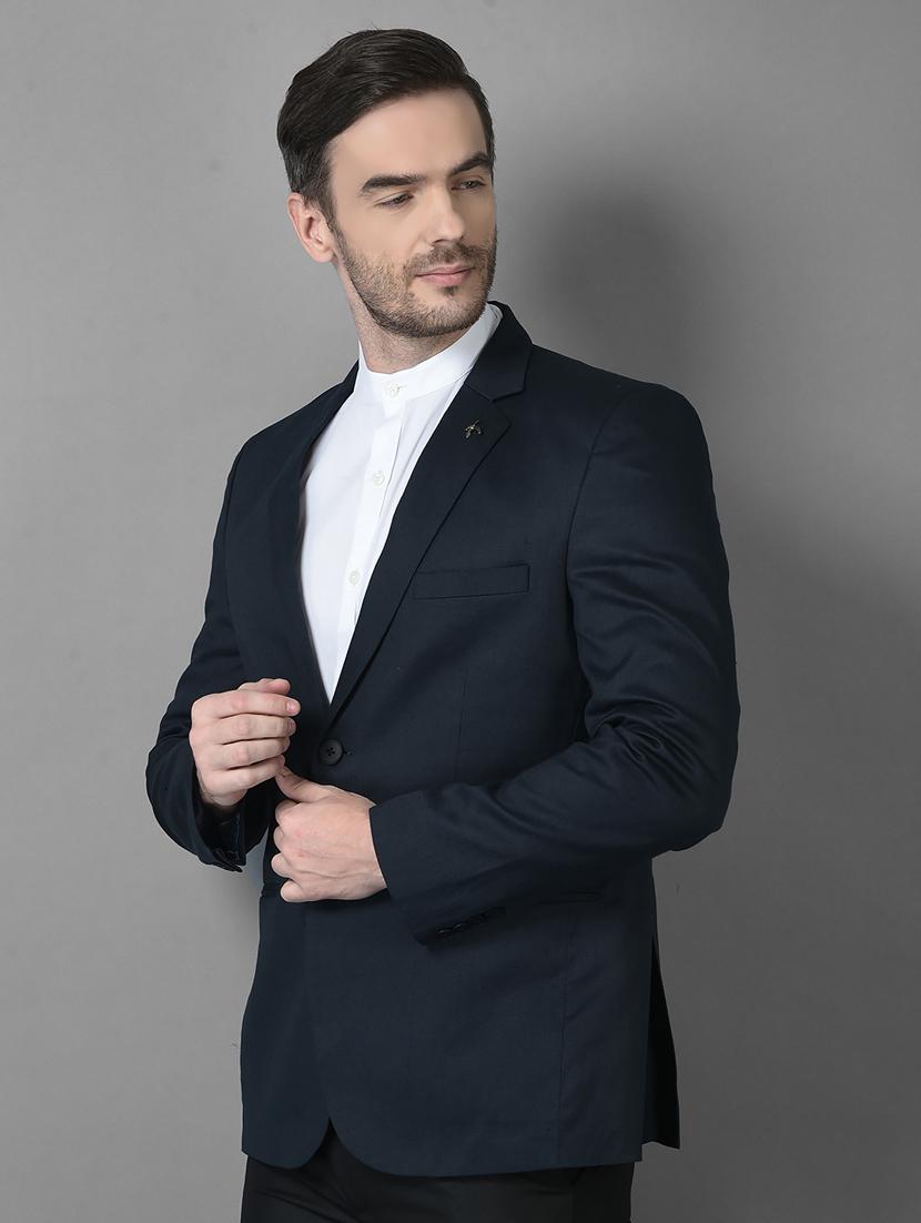 solid single breasted casual blazer - 18601517 - Zoom Image - 2