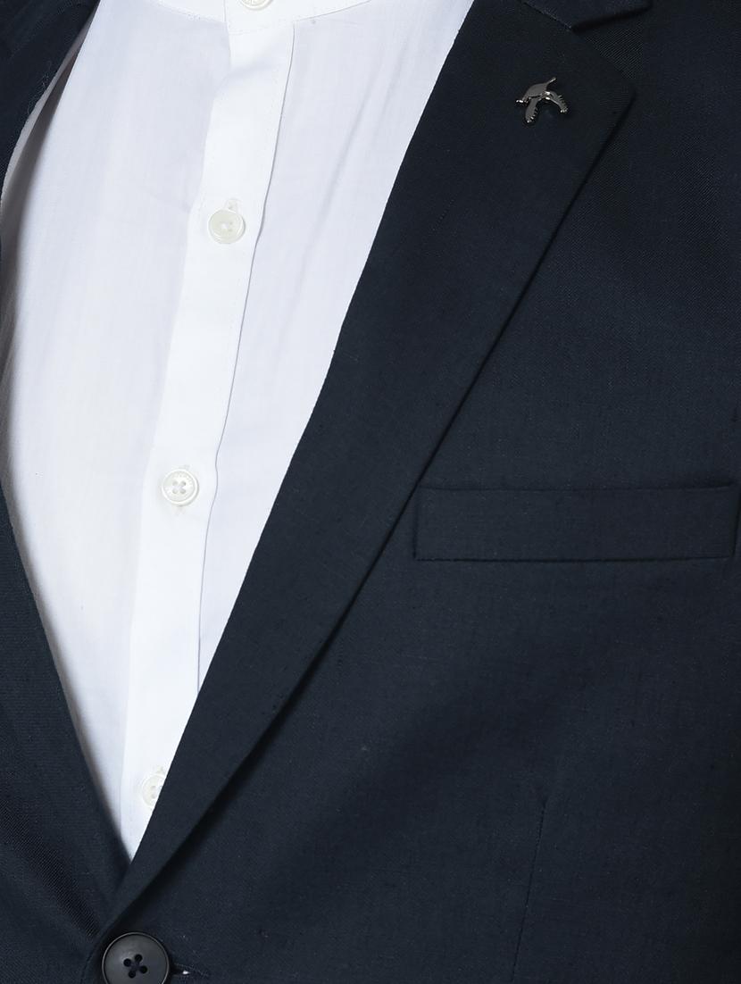 solid single breasted casual blazer - 18601517 - Zoom Image - 6