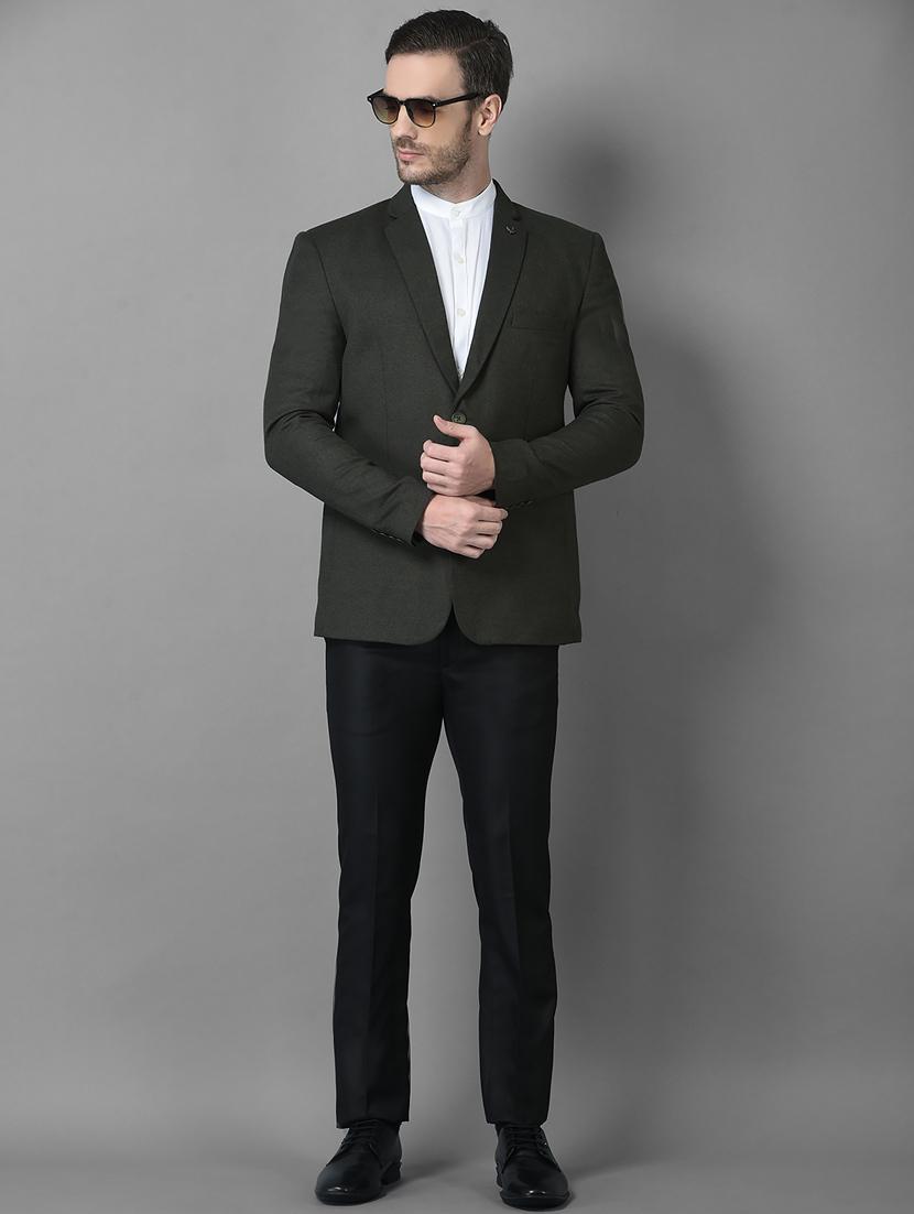 solid single breasted casual blazer - 18601519 - Zoom Image - 5