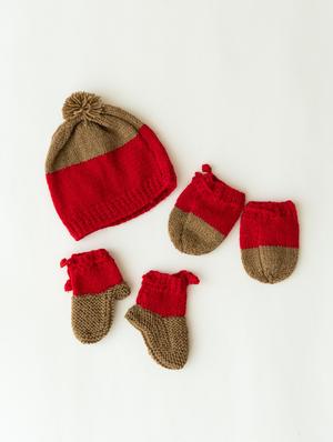 boys self design hat, gloves and shoes combo set - 18602350 - Standard Image - 2