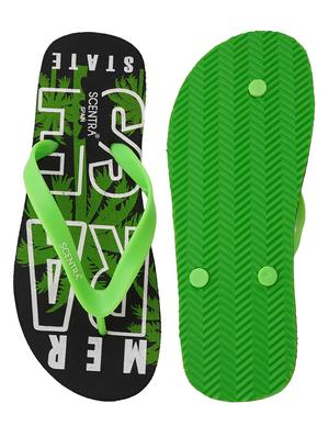 mens printed toe separator slippers - 18603217 - Standard Image - 4