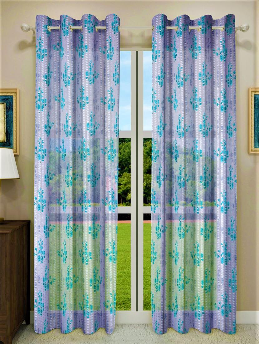 floral motif printed curtains - 18606882 - Zoom Image - 1