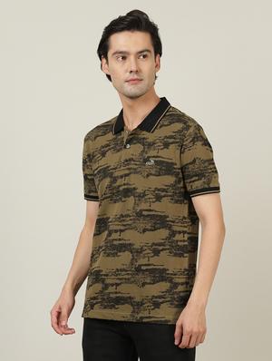 polo neck printed t-shirt - 18614365 - Standard Image - 2