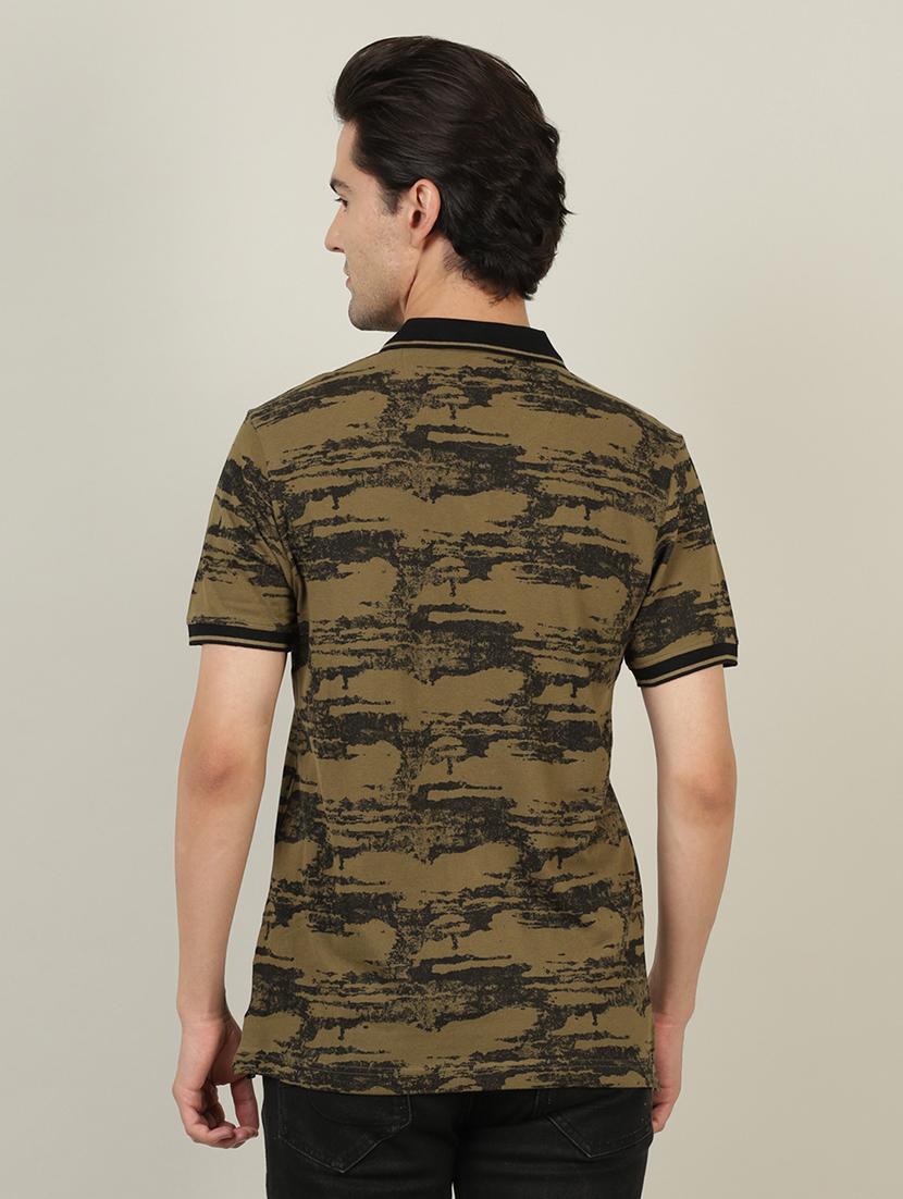 polo neck printed t-shirt - 18614365 - Zoom Image - 3