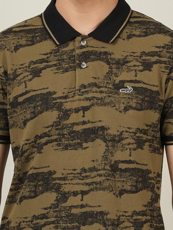 polo neck printed t-shirt - 18614365 - Zoom Image - 5