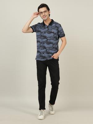 polo neck printed t-shirt - 18614366 - Standard Image - 4