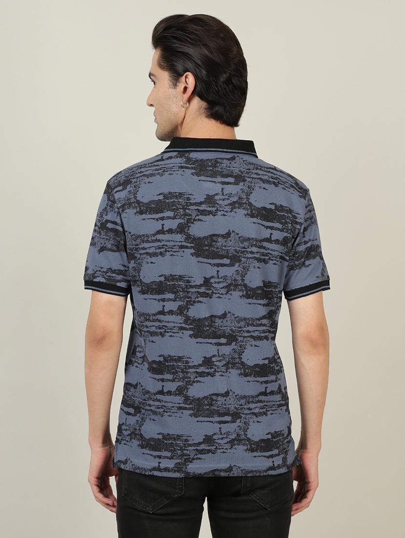 polo neck printed t-shirt - 18614366 - Zoom Image - 3